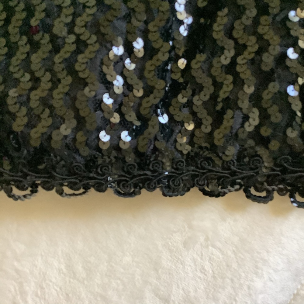 Formal Black Sequin Cocktail Dress - Picture 6 of 16